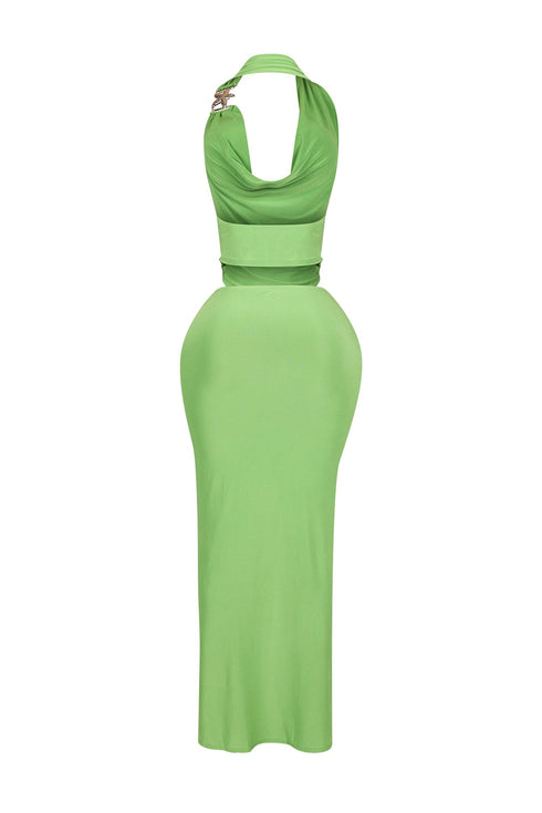 Starfish Cutout One Shoulder Maxi Dress